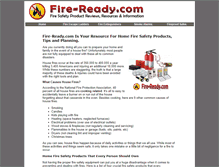 Tablet Screenshot of fire-ready.com